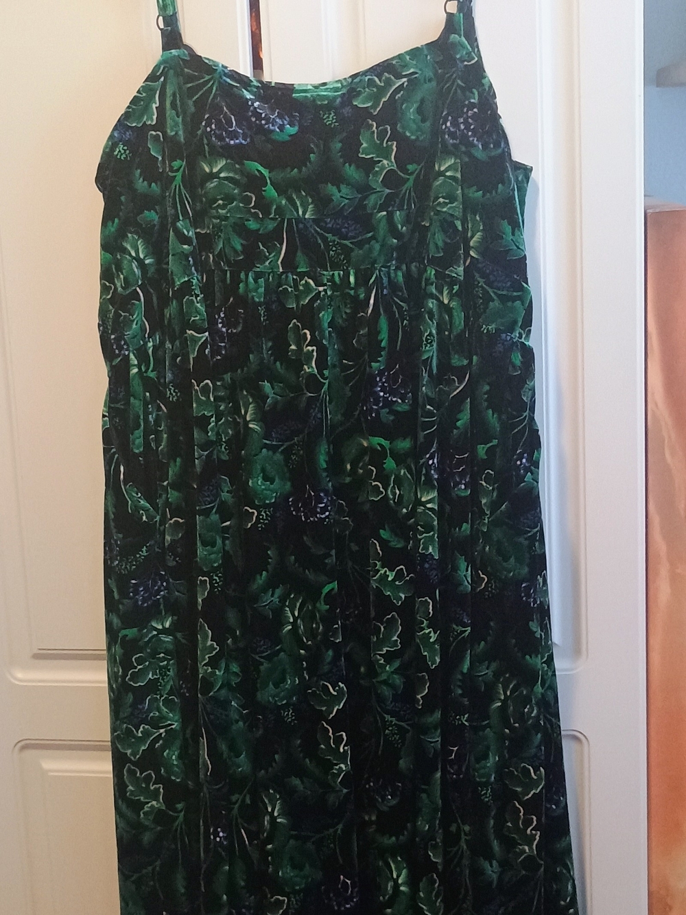 torrid Green Floral Maxi Skirt with Dark Accents